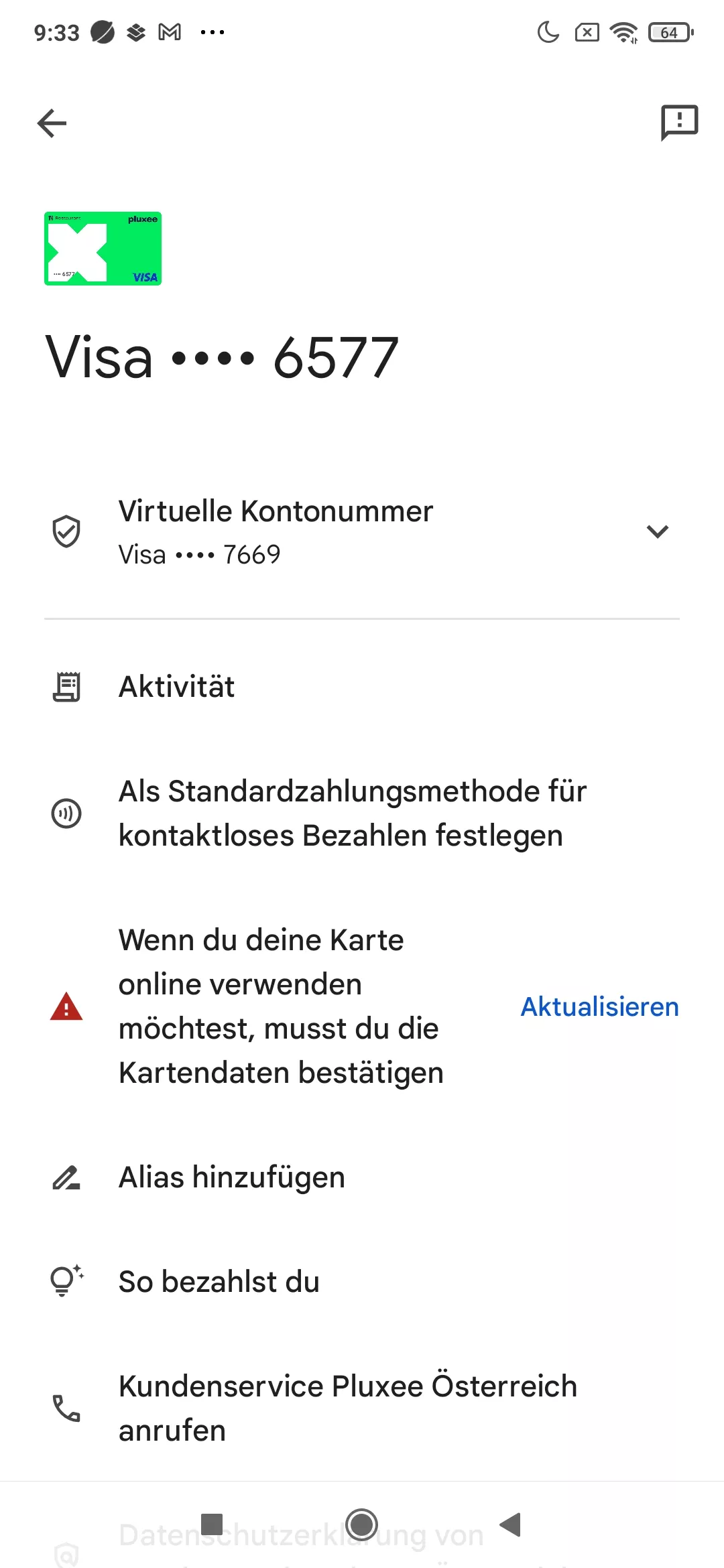 Bei der manuellen Einrichtung von Google Pay im Google Wallet kann eine Fehlermeldung erscheinen