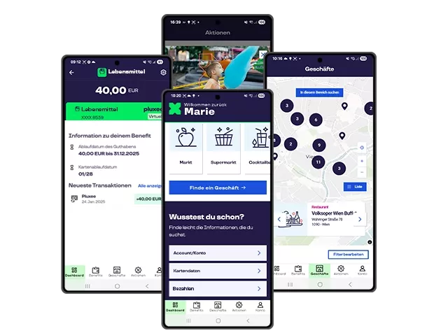 Die neue Pluxee App bietet spannende Features für Pluxee Benefits. 