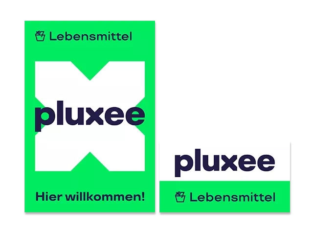 Pluxee Akzeptanzpartner erkennst du an den Türaufklebern für deinen Lebensmittel Benefit