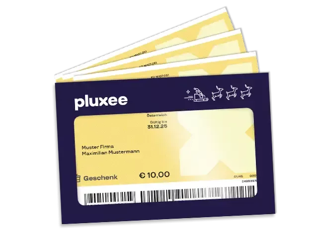 Pluxee Geschenkgutscheine im weihnachtlichen Standardkuvert