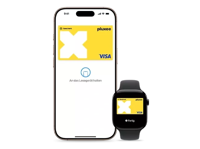 Mobiles Bezahlen ist mit deiner Pluxee Geschenk Karte via Apple Pay und Google Pay verfügbar