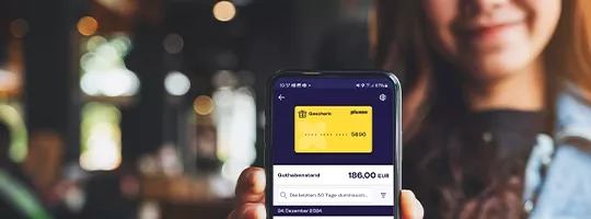 Nutze deine Pluxee Geschenk Karte bequem zum mobilen Zahlen in der Pluxee App