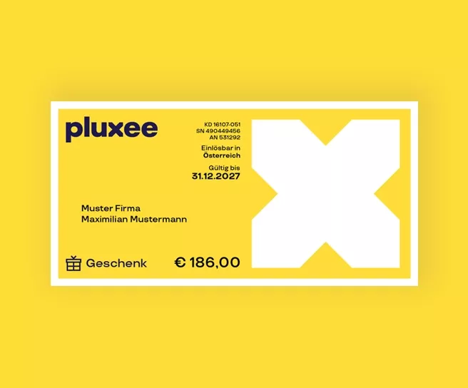 Grafik xMas Gutschein Pluxee