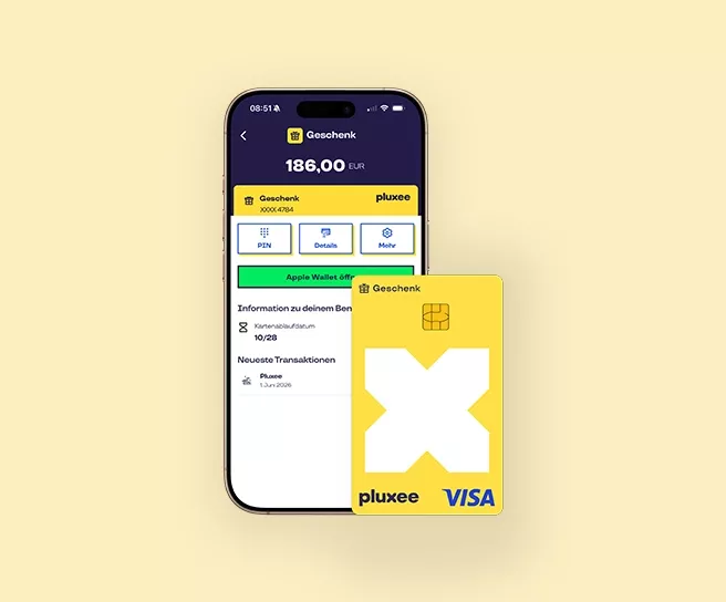 Pluxee Geschenk Karte in der Pluxee App